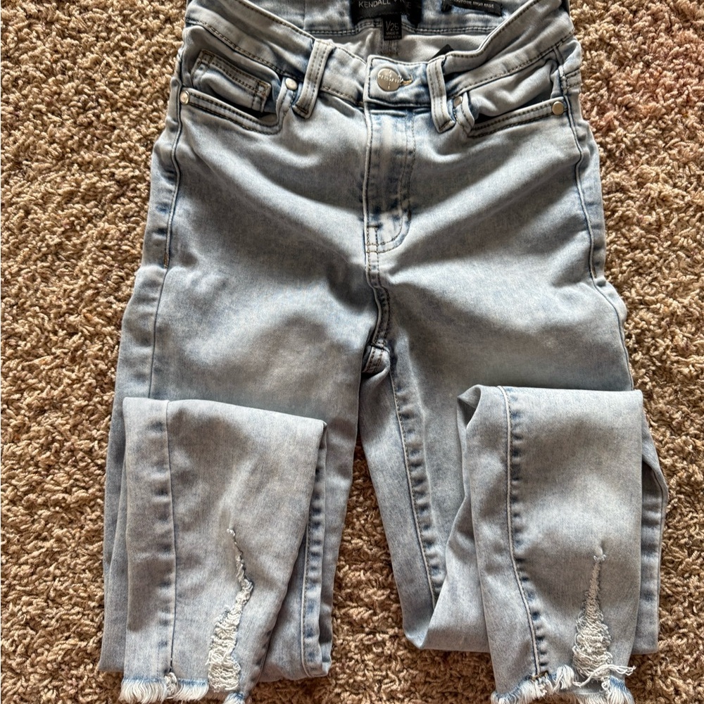 Kendall & Kylie High Rise Light Blue Jeans